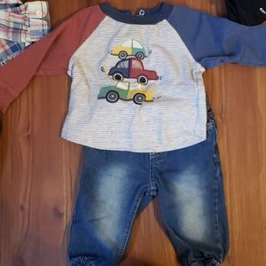 Sweatshirt and jeans